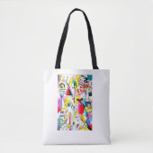 Tote Bag Conception de mode par Crazy Art (Devant)