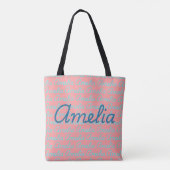 Tote Bag Conception de modèle de nom de signature Amelia  (Dos)