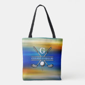 Tote Bag Conception de monogramme de golf sur mesure (Dos)