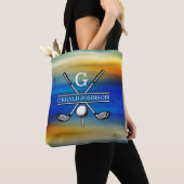 Tote Bag Conception de monogramme de golf sur mesure (De près)