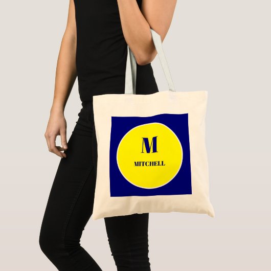 Tote Bag Conception de monogramme personnalisé & nom – Cade (Devant (produit))