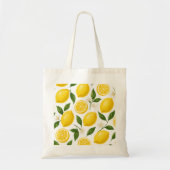 Tote Bag Conception de motif citron | Impression estivale f (Devant)