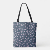 Tote Bag Conception de Motif de coeur dessinée à la main (Dos)