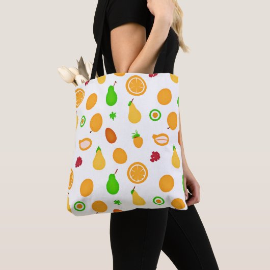 Tote Bag Conception de motif de fruits exotiques (De près)