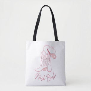 Tote Bag Conception de Nash Bach Bachelorette Bottes de c