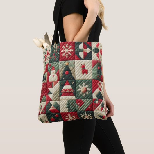 Tote Bag Conception de Noël à plateau (De près)