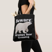 Tote Bag Conception de panneau de signalisation de traversé (De près)
