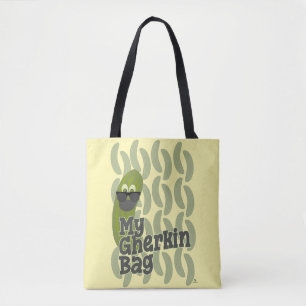 Tote Bag Conception de parodie de mode de concombre amusant
