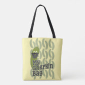 Tote Bag Conception de parodie de mode de concombre amusant (Dos)