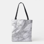 Tote Bag Conception de Parties scintillant gris argent mono (Dos)