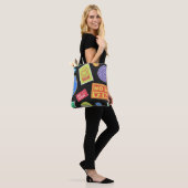 Tote Bag Conception de patchs cool tendance. Wi arrière - p (Sur le modèle)