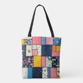 Tote Bag Conception de Patchwork adorable, Motif Joueur (Dos)