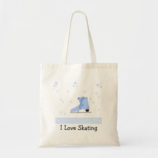Tote Bag Conception de patinage sur glace (Devant)