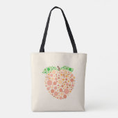 Tote Bag Conception de points de pêche mignonne (Dos)