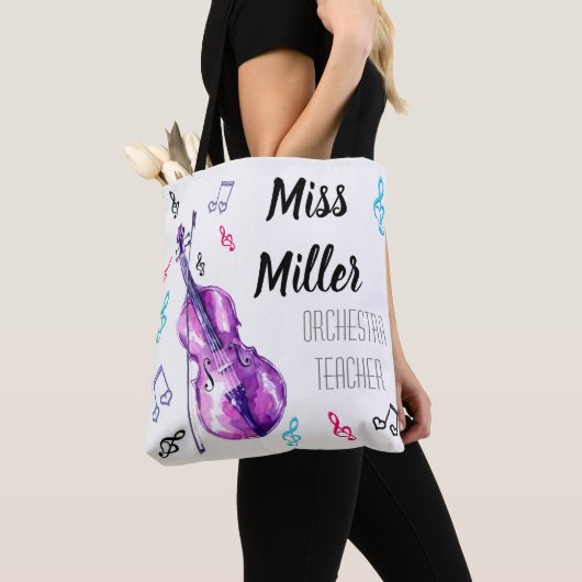 Tote Bag Conception de professeur d'orchestre (De près)