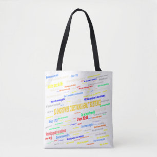 Tote Bag conception de sacs, Questions existentielles