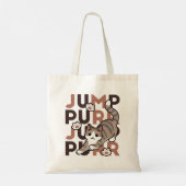 Tote Bag Conception de saut de chat - Artwork de purr de sa (Dos)