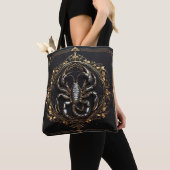 Tote Bag Conception de scorpion complexe avec des accents o (De près)