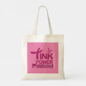 Tote Bag Conception de sensibilisation au cancer du sein ro (Dos)