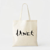 Tote Bag Conception de silhouette de danse de danse (Devant)