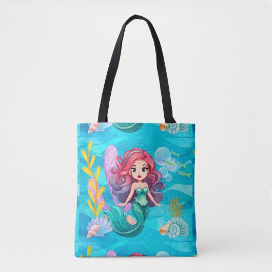 Tote Bag conception de sirène mystique (Devant)