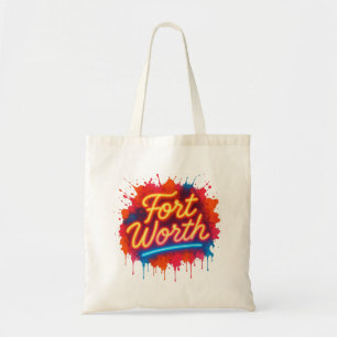 Tote Bag Conception de splash de street art de Fort Worth