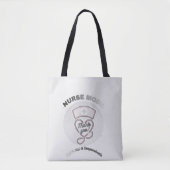 Tote Bag Conception de stéthoscope en forme de cœur en mode (Devant)