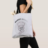 Tote Bag Conception de stéthoscope en forme de cœur en mode (De près)