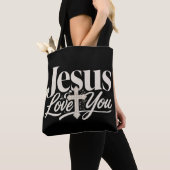 Tote Bag Conception de sublimation chrétienne (De près)