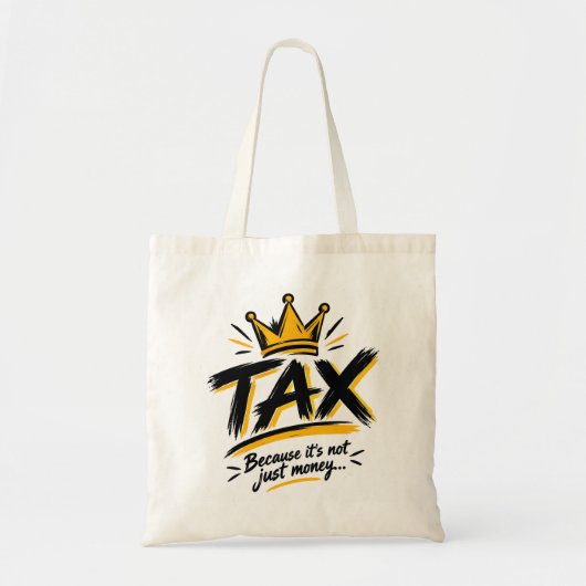 Tote Bag conception de t-shirt fiscal (Devant)