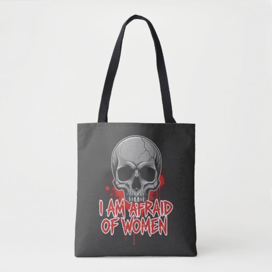 Tote Bag Conception de T-Shirt Peur des Femmes (Devant)