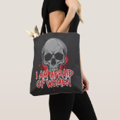 Tote Bag Conception de T-Shirt Peur des Femmes (De près)