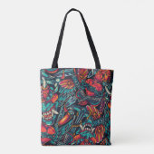 Tote Bag Conception de tatouage rétro (Dos)