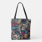 Tote Bag Conception de tatouage rétro (Dos)