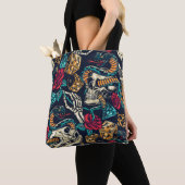 Tote Bag Conception de tatouage rétro (De près)
