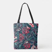 Tote Bag Conception de tatouage rétro (Dos)