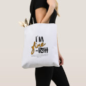 Tote Bag Conception de tee-shirt typographique sarcastique (De près)
