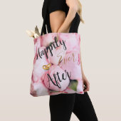 Tote Bag Conception de Tendance Heureux à jamais (De près)