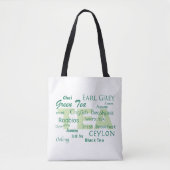 Tote Bag Conception de texte amateur de thé (Devant)