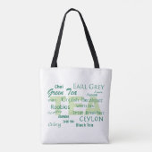 Tote Bag Conception de texte amateur de thé (Dos)