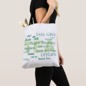 Tote Bag Conception de texte amateur de thé (De près)