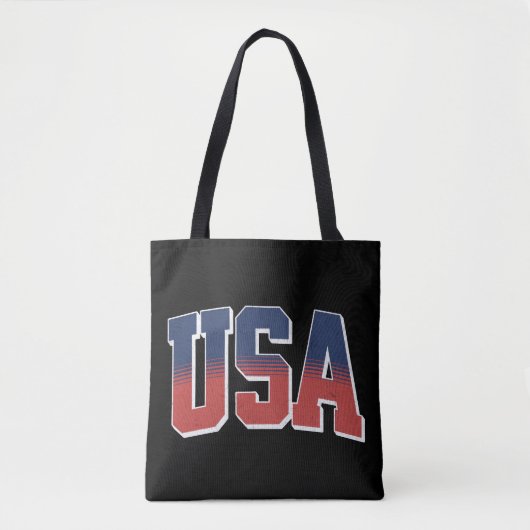 Tote Bag conception de texte de grunge aux États-Unis (Devant)