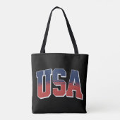 Tote Bag conception de texte de grunge aux États-Unis (Dos)