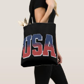 Tote Bag conception de texte de grunge aux États-Unis (De près)