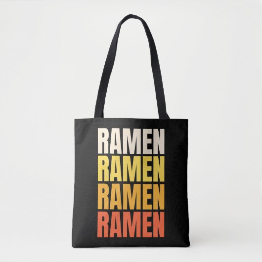 Tote Bag Conception de texte Ramen (Devant)