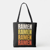 Tote Bag Conception de texte Ramen (Dos)