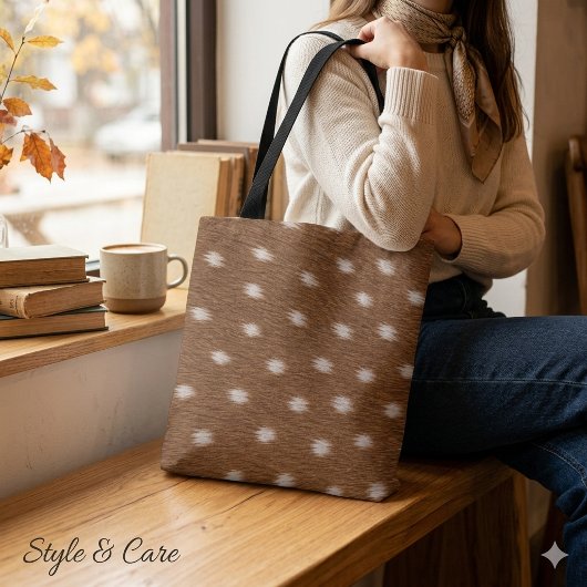 Tote Bag Conception de texture de peau de cerf moderne élég