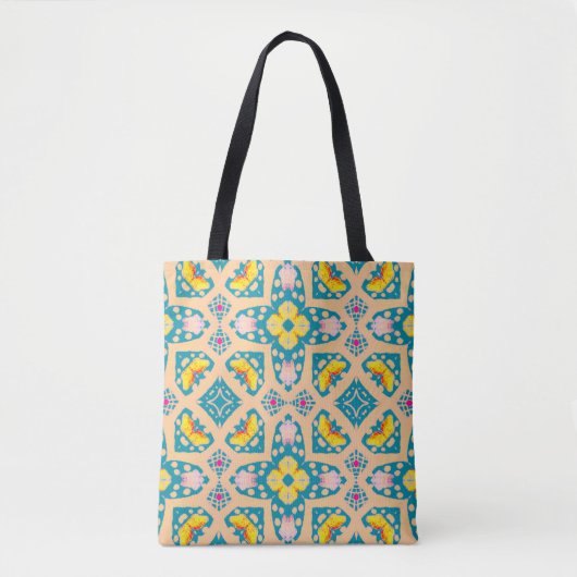 Tote Bag Conception De Tissu. Illustration De Mode Inca. Li (Devant)