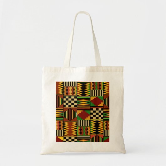 Tote Bag Conception de tissu Royal Kente en Afrique (Devant)