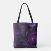 Tote Bag Conception de torsion violette foncée (Dos)